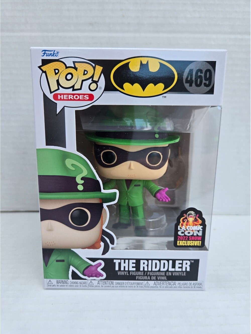 Funko Pop! Heroes DC The Riddler #469 2022 LA Comic Con Exclusive